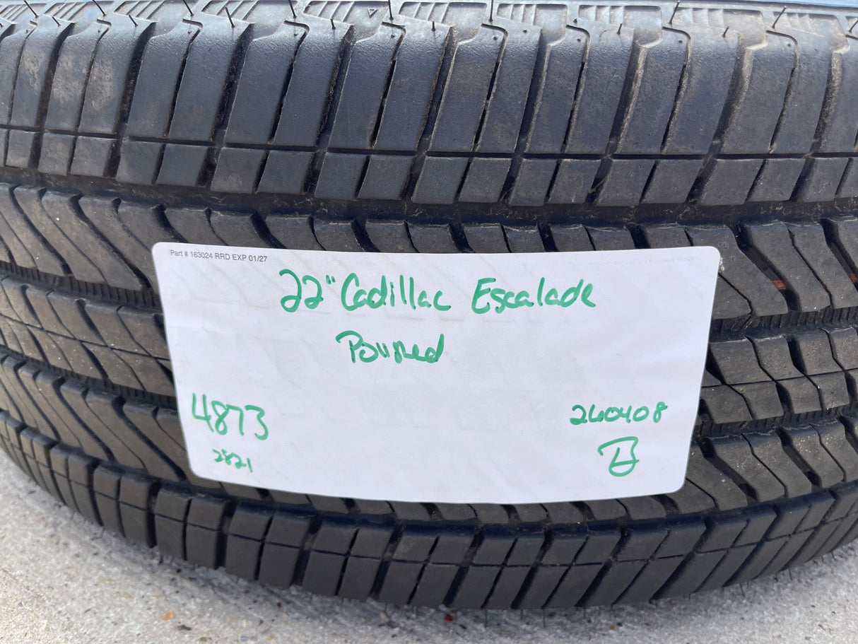 22" Cadillac Escalade OEM 4873 95026 polished wheel rim 2021 2022 2023 2024 2025 Texas Truck Tire