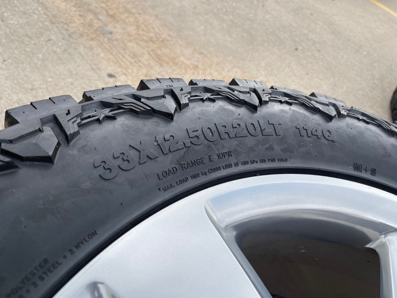 20" Chevy Silverado 1500 Tahoe Suburban OEM wheel rim 5652 tire spare Texas Truck Tire
