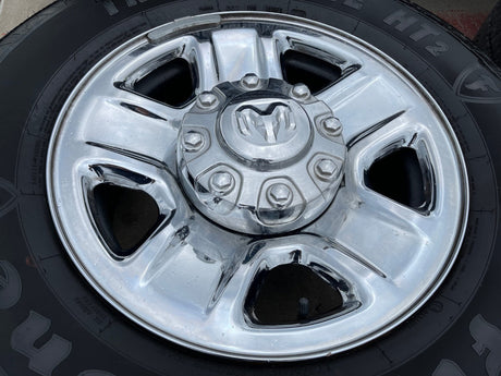 18" Dodge Ram 2500 3500 STEEL chrome OEM 2473 wheels rims 2023 2024 2025 2026 Texas Truck Tire
