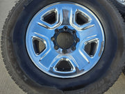 18" Dodge Ram 2500 3500 STEEL chrome OEM 2473 wheels rims MICHELIN LTX A/T2 Texas Truck Tire