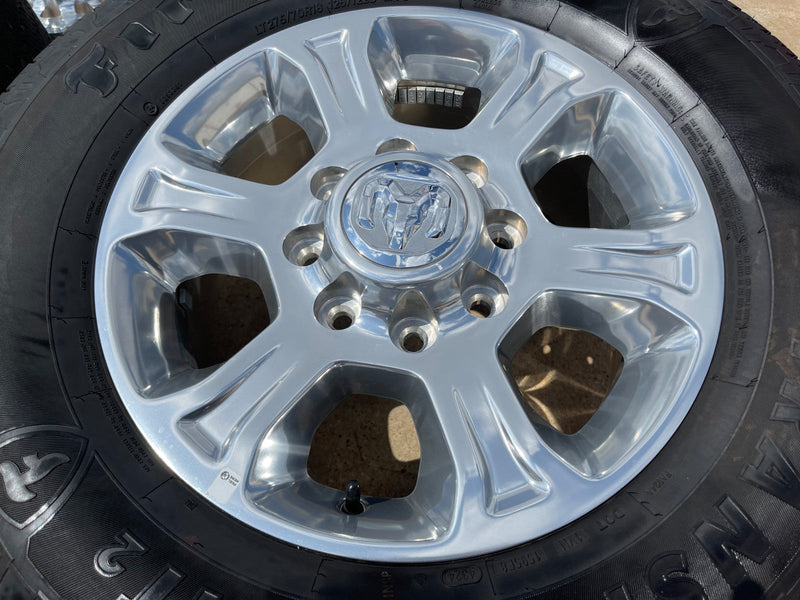 18" Ram 2500 3500 Laramie Power Wagon OEM wheels rims 2692 FIRESTONE H/T2 CLEAN Texas Truck Tire