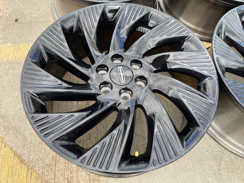 22" Lincoln Navigator OEM 10665 rims wheels BLACK LABEL 2025 2026 2027 NEW Texas Truck Tire