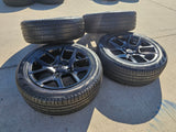 22" Dodge Ram 1500 OEM LIMITED Laramie wheels rims black 2725 2684 PIRELLI NEW Texas Truck Tire