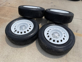 17" Ford Maverick Bronco Sport WHITE rims wheels 10415 OEM NEW Texas Truck Tire