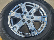 18" Ford F-150 Expedition OEM chrome rim wheel tire 10343 spare 2024 2025 2026 Texas Truck Tire