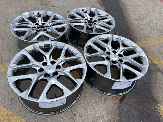 22" GMC Yukon Sierra DENALI OEM 14078 wheels rims CHROME 2025 2026 DISCOUNTED Texas Truck Tire