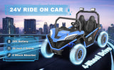 24V Kids 2-Seater Electric Ride-On UTV Truck with 4WD and 320W Motor, Remote Control