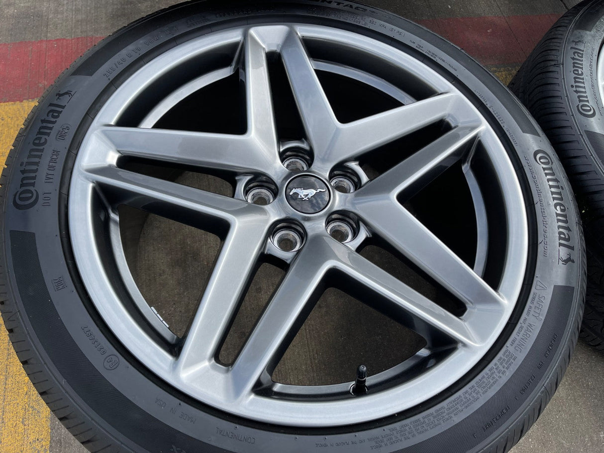 19" Ford Mustang Stealth GT OEM 10595 wheels rims CONTINENTAL 2024 2025 2026 NEW Texas Truck Tire