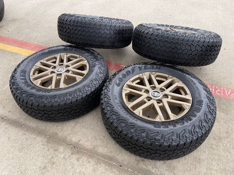 18" Toyota Tundra TRD OEM wheels rims 75281 Sequoia LX600 BRONZE 2025 2026 NEW Texas Truck Tire