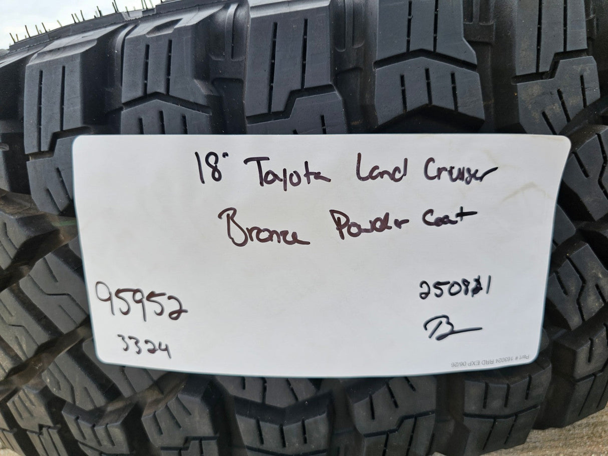 18" Toyota Land Cruiser OEM TRD wheels rims 95952 Tundra Sequoia BRONZE NEW Texas Truck Tire