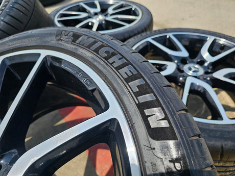 20" Mercedes E43 E53 E400 AMG S580 S65 S63 OEM 85543 85544 wheels rims MICHELIN Texas Truck Tire