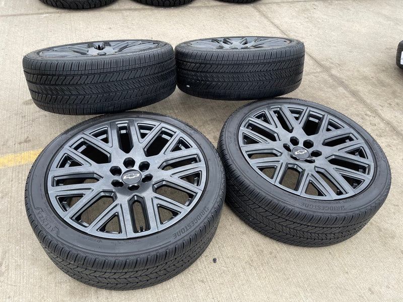 24" Cadillac Escalade Platinum OEM wheels rims tires 2023 2024 2025 2026 NEW Texas Truck Tire