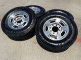 17" Chevy Silverado GMC Sierra 2500 3500 OEM 5500 wheels rims FIRESTONE Texas Truck Tire