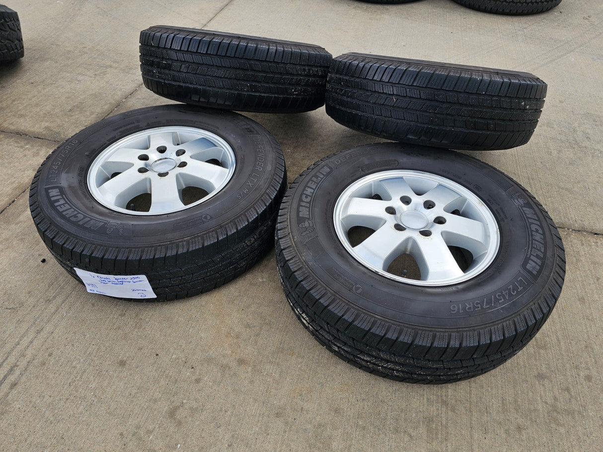 (4) 16" Mercedes Sprinter OEM 2353 wheels rims tires MICHELIN Texas Truck Tire