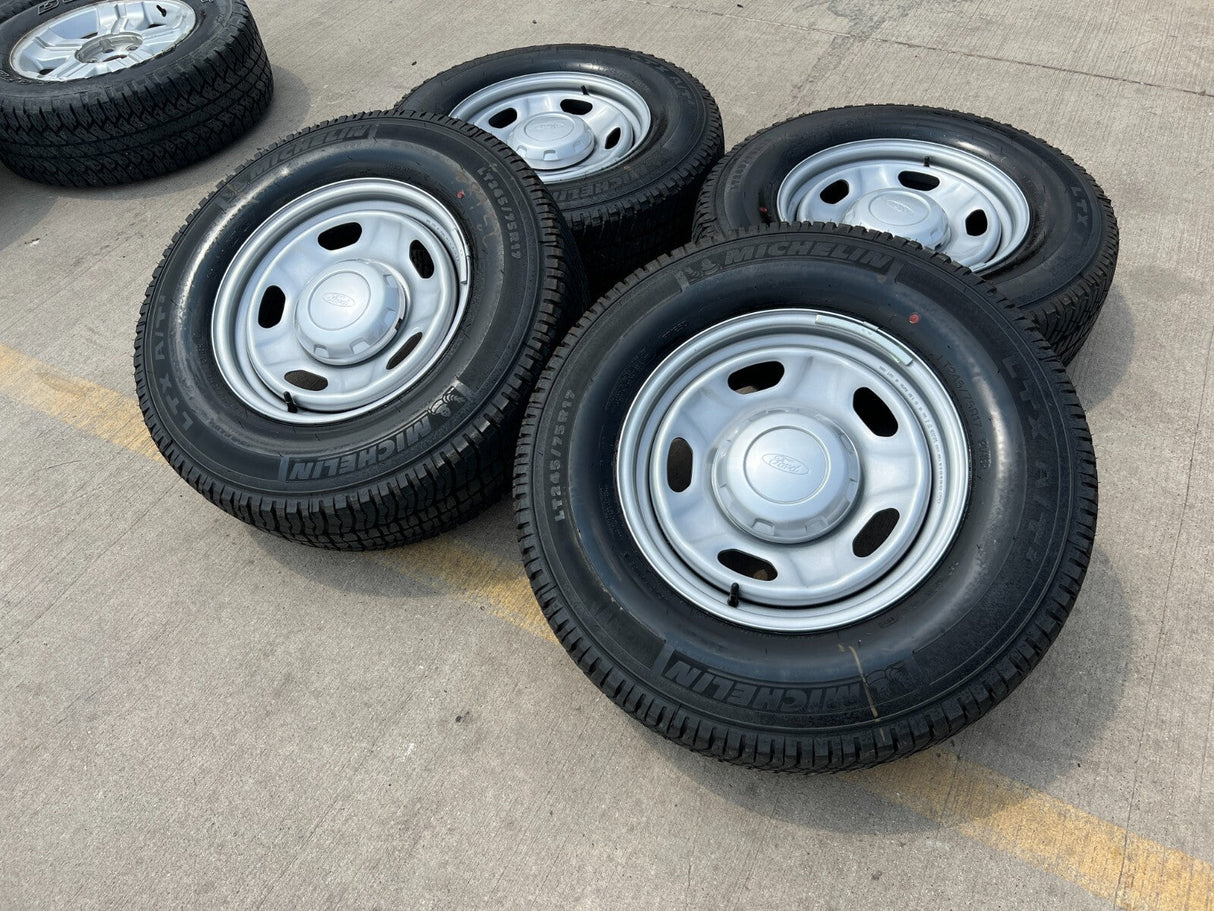 17" Ford F-250 F-350 OEM 3828 wheels rims tires MICHELIN 2023 2024 2025 2026 NEW Texas Truck Tire
