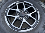 17" Jeep Wrangler Rubicon OEM 95730 9327 wheels rims Gladiator FALKEN MT 33" NEW Texas Truck Tire