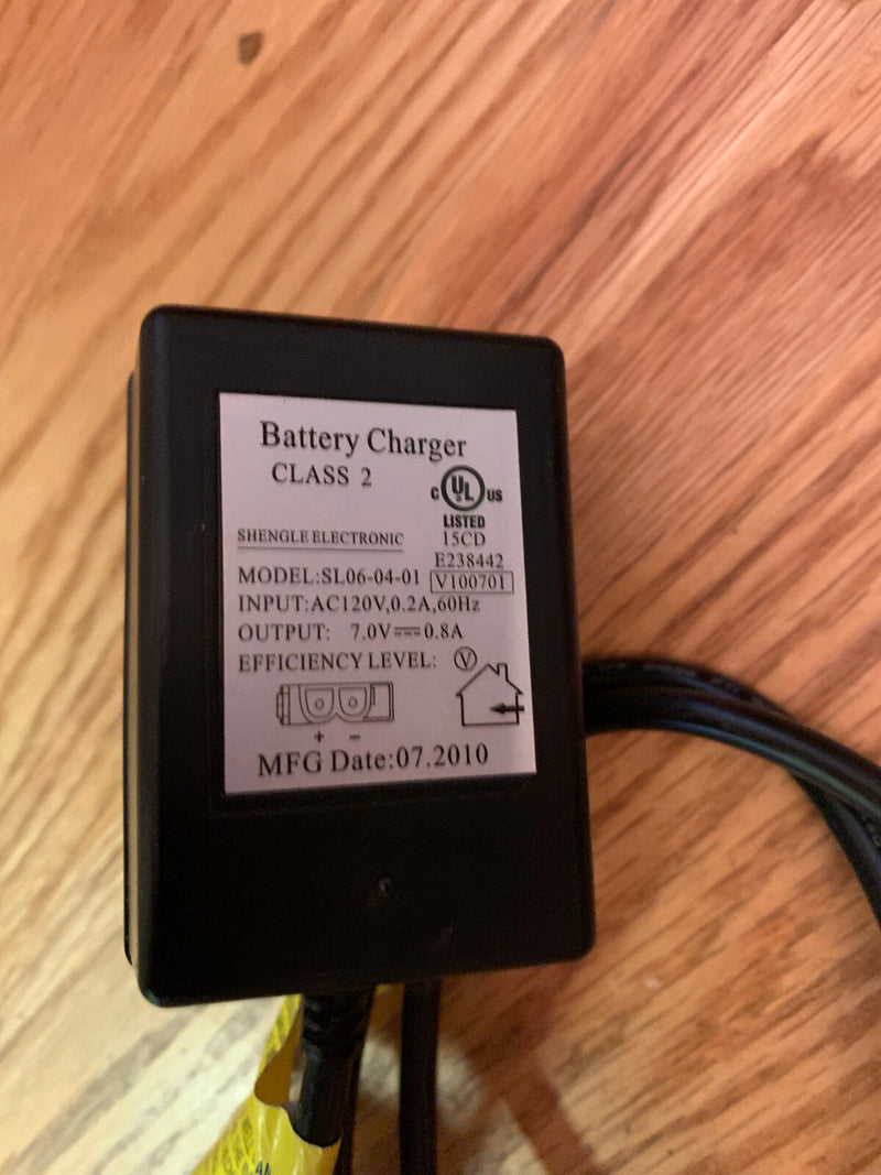 SL06-04-01 Kid's Trax Motion Class 2 Battery Charger 7V 0.8A