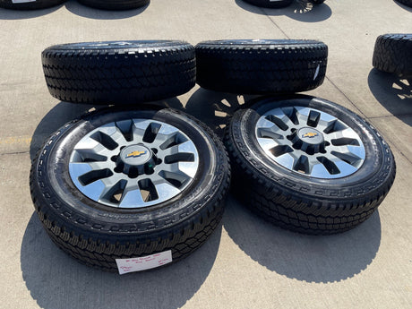 20" GMC Sierra Chevy Silverado 2500 3500 OEM 5960 5947 wheels rims BRIDGESTONE Texas Truck Tire