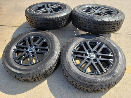 18" Toyota Tundra TRD OEM wheels rims 75281 black Sequoia LX600 2025 2026 NEW Texas Truck Tire