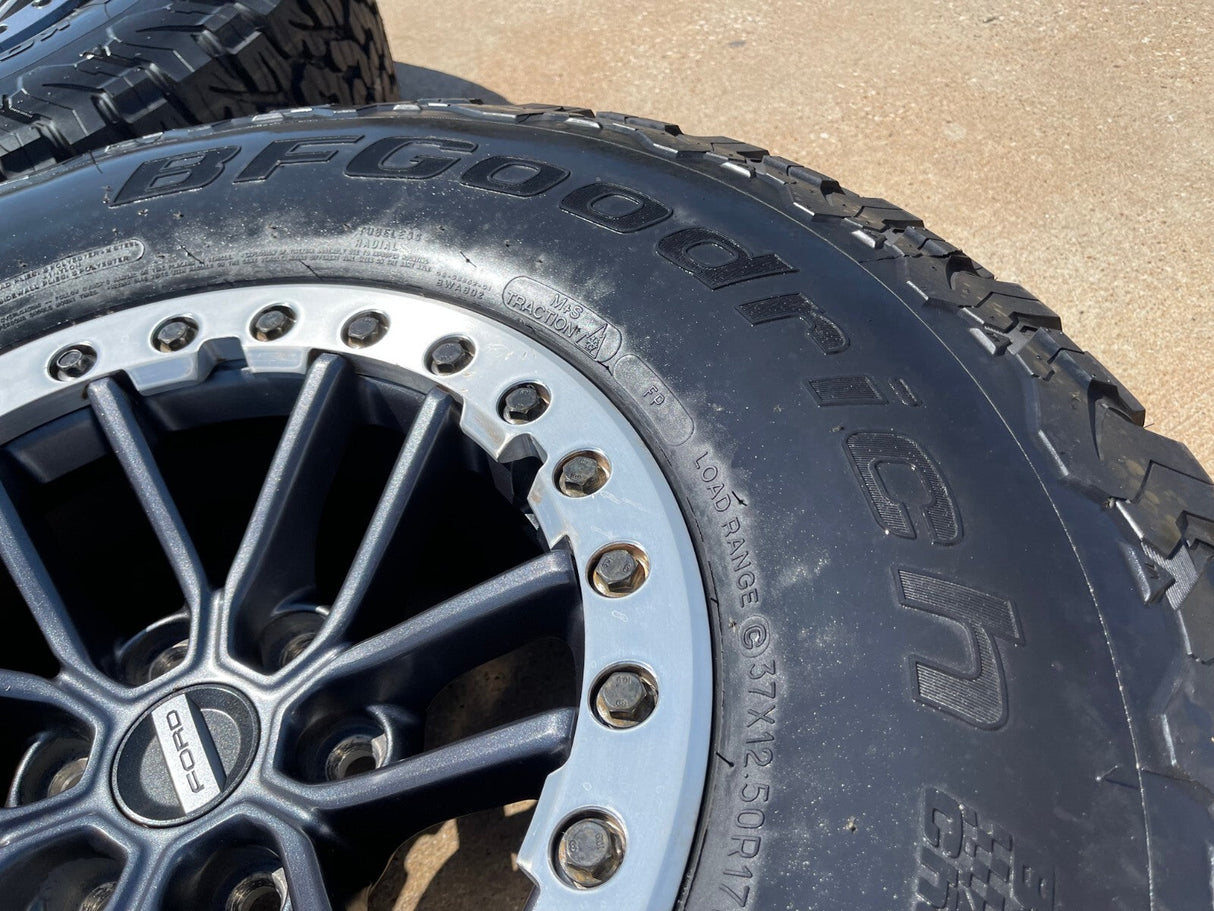 (5) 17" Ford F-150 Raptor OEM rims wheels TRUE BEADLOCK 96450 Expedition BFG 37" Texas Truck Tire