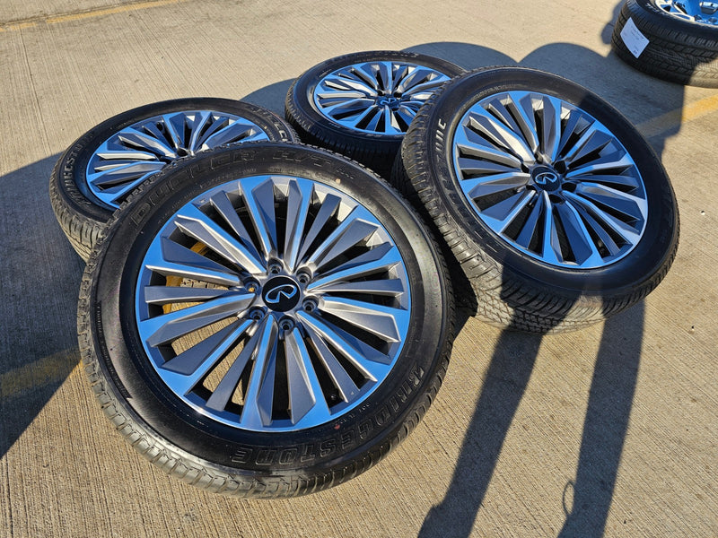 22" Infiniti QX80 QX56 Nissan Titan Armada OEM 94236 wheels rims 2025 2026 NEW Texas Truck Tire