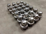 (24) 14x1.5 OEM Ford lug nuts polished F-150 Expedition OE 2015-2026 Texas Truck Tire