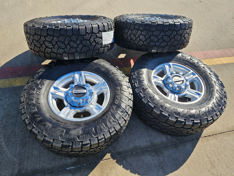 17" Ford F-250 F-350 OEM 10096 TREMOR wheels rims tires TOYO A/T3 34" Texas Truck Tire