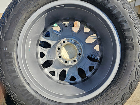 22" Hummer EV HEV 2500 OEM 8x165 14094 wheels rims 2024 2025 2026 NEW GOODYEAR Texas Truck Tire