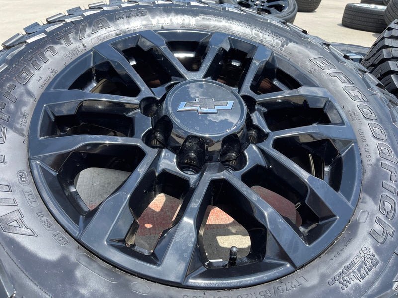 20" Chevy Silverado Trail Boss GMC AT4 2500 OEM 94030 wheels rims NEW BFG KO3 Texas Truck Tire