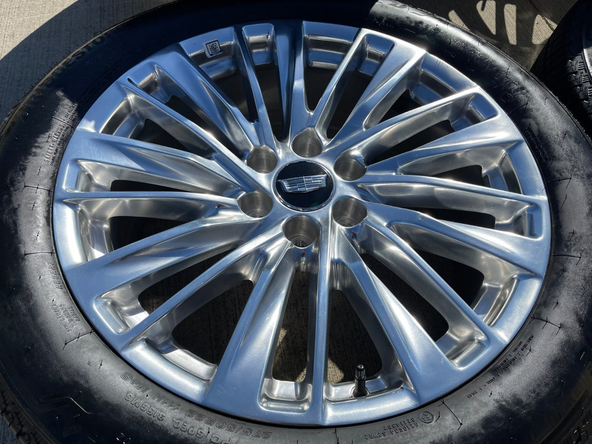 22" Cadillac Escalade Platinum OEM wheels rims tires 2024 2025 2026 NEW Texas Truck Tire