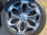 22" Dodge Ram 1500 OEM LIMITED Laramie wheels rims 2685 GRAY 2022 2023 2024 2025 Texas Truck Tire