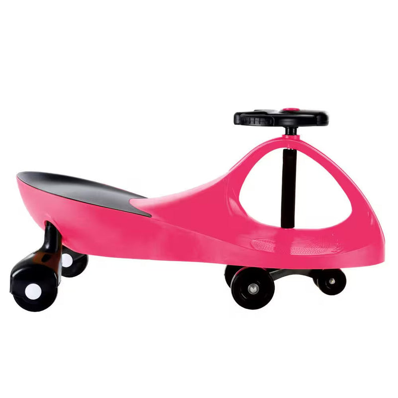 Wiggle Ride-On Car Toy with Twist and Swivel Steering, No Batteries, Gears, or Pedals Needed