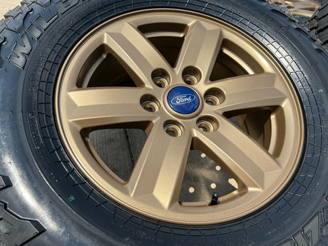 17" Ford F-150 OEM BRONZE Tremor rims wheels tires 10339 FALKEN A/T3 NEW Texas Truck Tire