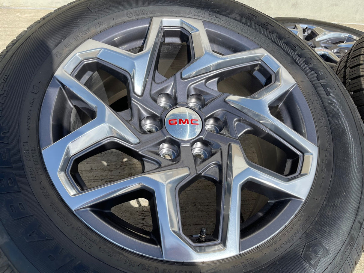 20" GMC Sierra Yukon AT4 Tahoe Silverado 95369 OEM wheels rims DISCOUNTED Texas Truck Tire