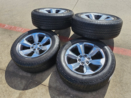 20" Dodge Ram 1500 OEM Laramie wheels rims 2681 tires HANKOOK DYNAPRO A/T2 Texas Truck Tire