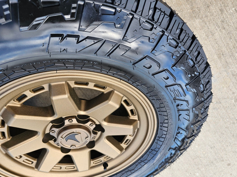 17" 4Runner Toyota Tacoma OEM BRONZE wheels rims FJ FALKEN WILDPEAK A/T4 NEW Texas Truck Tire
