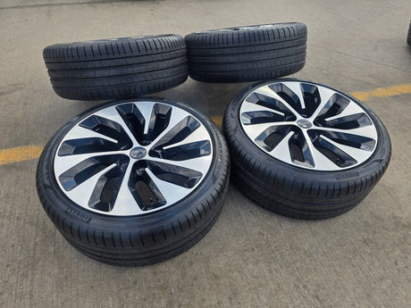 21" Lucid Air Grand Touring OEM 95542 95543 wheels rims black tires NEW Texas Truck Tire
