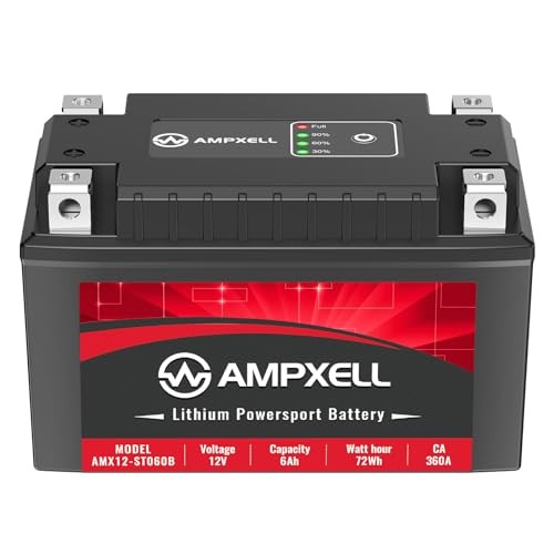 12V 6Ah 360A Lithium Motorcycle Battery YTZ14S YTZ14S-BS Compatible