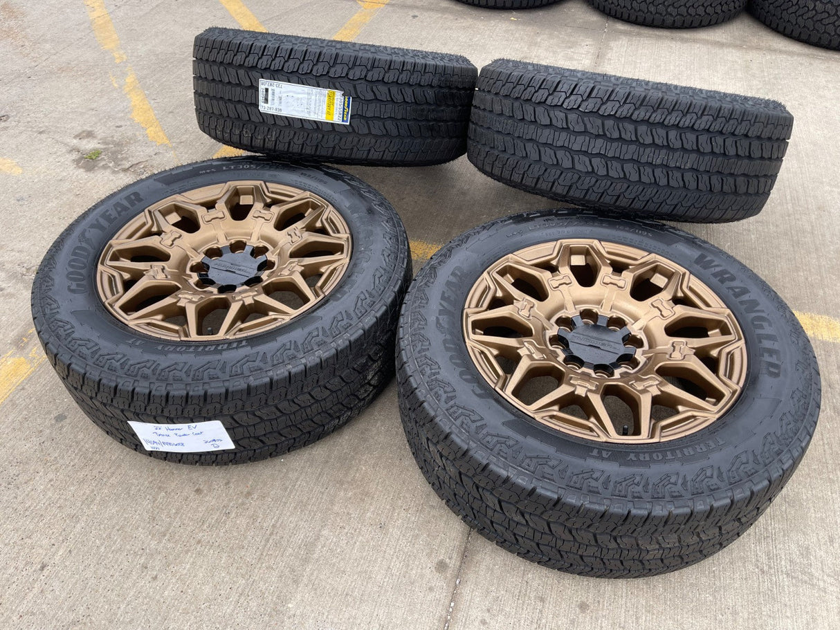 22" Hummer EV HEV 2500 OEM 8x165 14094 wheels rims 2024 2025 2026 NEW GOODYEAR Texas Truck Tire