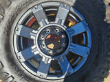 20" Ford F-250 F-350 OEM 10296 10485 Lariat wheels rims NITRO 37" Texas Truck Tire