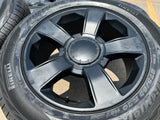 20" Chevy Silverado Tahoe OEM Replica wheels rims black 5651 Texas Truck Tire