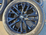 22" GMC Yukon Sierra OEM Chevy Silverado Tahoe 5903 wheels rims 2023 2024 2025 Texas Truck Tire