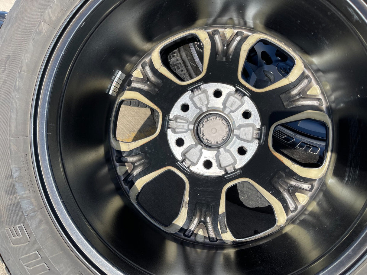 20" Dodge Ram 1500 OEM Laramie Black 2680 wheels rims 2022 2023 2024 2025 2026 Texas Truck Tire