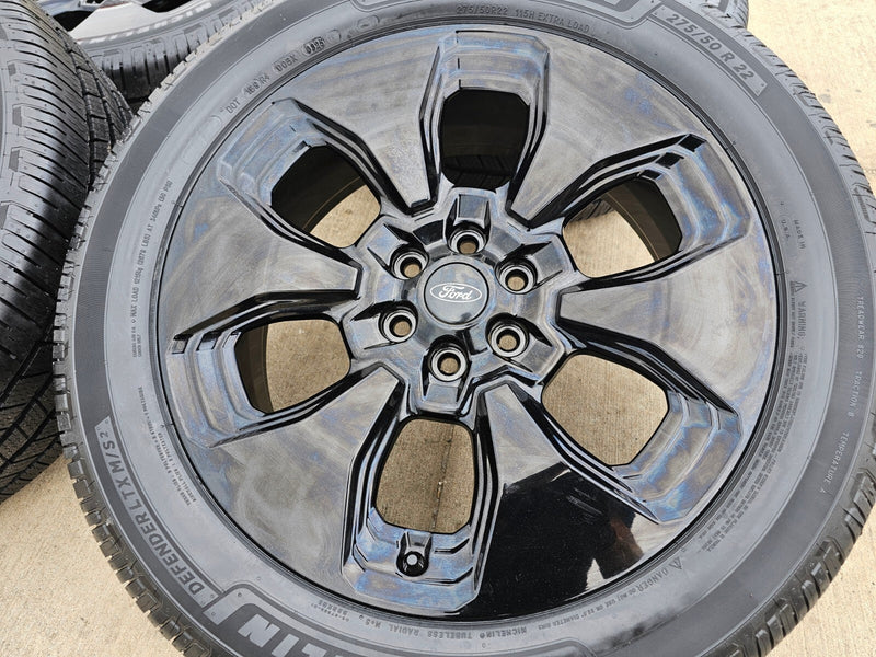 22" Ford F-150 Expedition LIMITED OEM rims wheels 10472 tires MICHELIN NEW 2026 Texas Truck Tire