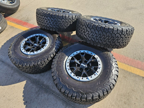 17" Ford F-150 Raptor R OEM Replica BEADLOCK 10460 rims wheels 35" tires BFG NEW Texas Truck Tire