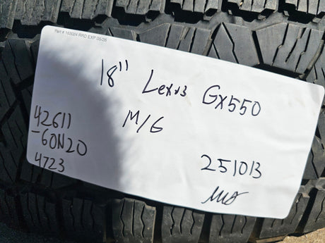 18" Lexus GX550 OEM wheels rims Toyota Land Cruiser Tundra Sequoia TOYO A/T3 Texas Truck Tire