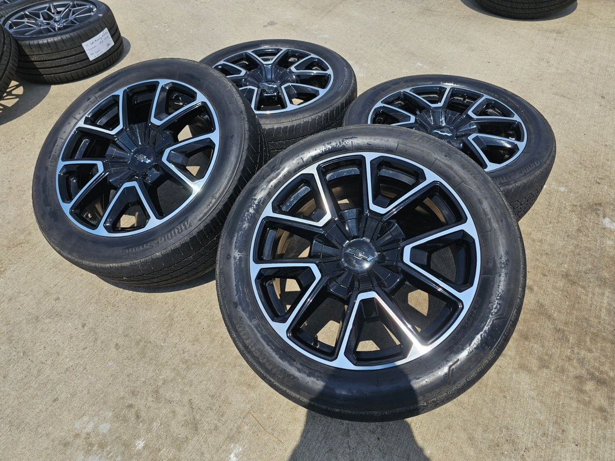 22" Chevy Tahoe Suburban RST OEM 14035 wheels rims Silverado 2023 2024 2025 2026 Texas Truck Tire