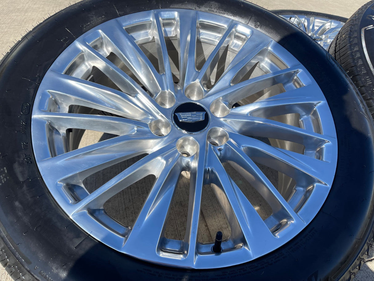 22" Cadillac Escalade Platinum OEM wheels rims tires 2024 2025 2026 NEW Texas Truck Tire