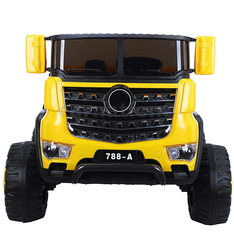 12V Four-wheel Drive Construction Truck 2.4G Remote Control/App Control Children's Electric Ride On Vehicle