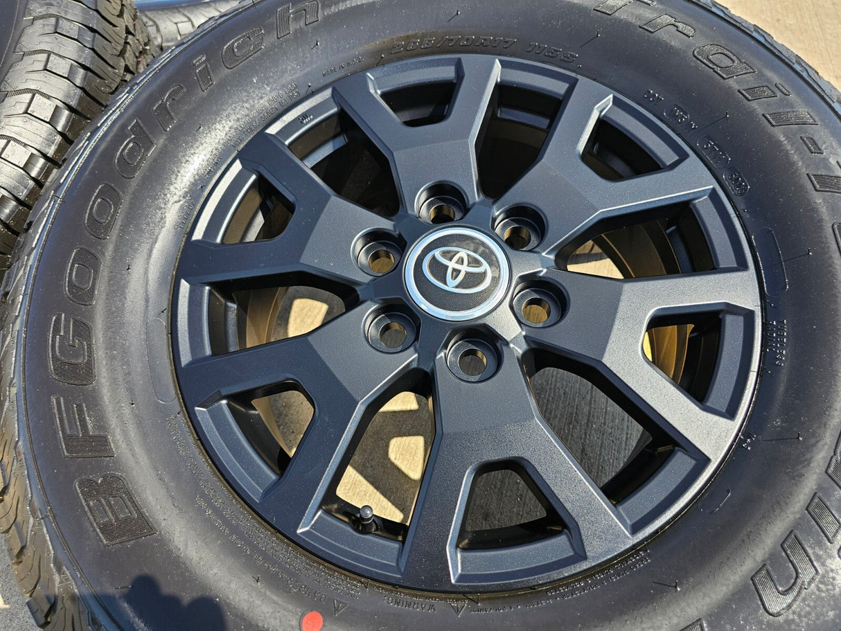17" Toyota Tacoma 4Runner TRD OEM 10637 94254 wheels rims 2025 2026 NEW BFG Texas Truck Tire